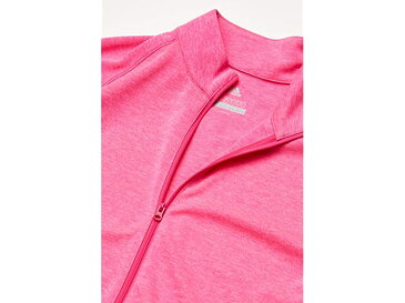 (取寄)アディダス ガールズ キッズ ヘザード ニット ジャケット (リトル キッズ/ビッグ キッズ) adidas Golf Girl's Kids Heathered Knit Jacket (Little Kids/Big Kids) Shock Pink Melange