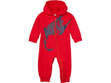 (取寄)ナイキ ボーイズ キッズ スポーツウェア ロング スリーブ フーデット カバーオール (インファント) Nike Boy's Kids Sportswear Long Sleeve Hooded Coverall (Infant) University Red