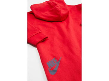 (取寄)ナイキ ボーイズ キッズ スポーツウェア ロング スリーブ フーデット カバーオール (インファント) Nike Boy's Kids Sportswear Long Sleeve Hooded Coverall (Infant) University Red