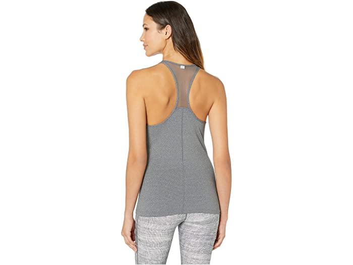 (取寄)アンダーアーマーレディースUAヒートギアアーマーレーザータンクUnderArmourWomen'sUAHeatGearArmourRacerTankPitchGreyLightHeather/MetallicSilver