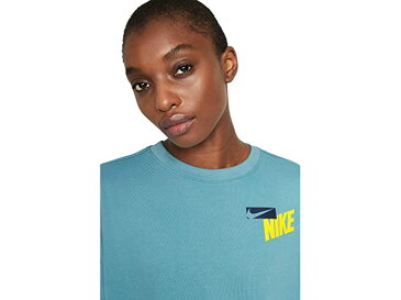 (取寄)ナイキ レディース ドライ ゲット フィット フリース カラーブロック グラフィック クルー Nike Women's Dry Get Fit Fleece Color-Block Graphic Crew Cerulean/Midnight Navy/White