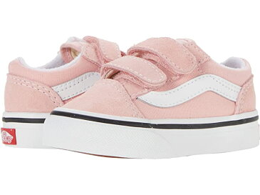 (取寄)バンズ ガールズ キッズ オールド スクール V (インファント/トドラー) Vans Girl's Kids Old Skool V (Infant/Toddler) Powder Pink/True White