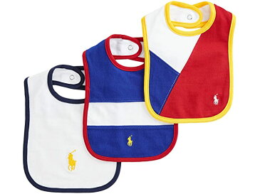 (取寄)ポロ ラルフローレン ボーイズ キッズ コットン メッシュ ビブ 3パック Polo Ralph Lauren Boy's Kids Cotton Mesh Bib 3-Pack Multi