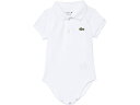(取寄)ラコステ キッズ レイエット ショート スリーブ ピケ ボディ ギフト ボックス (インファント) Lacoste Kids Layette Short Sleeve Pique Body Gift Box (Infant) White