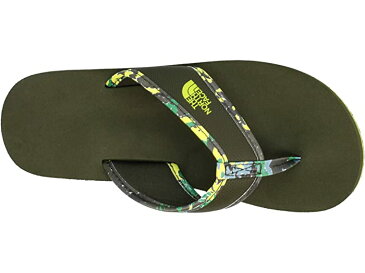 (取寄)ノースフェイス キッズ ベース キャンプ フリップ フロップ (トドラー/リトル キッズ/ビッグ キッズ) The North Face Kids Base Camp Flip-Flop (Toddler/Little Kid/Big Kid) New Taupe Green/Sulphur Spring Green Cloud Camo Print