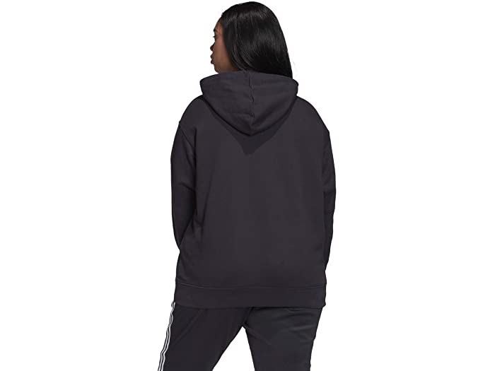 (取寄)アディダスオリジナルスレディースプラスサイズトレフォイルフーディadidasOriginalsWomen'sPlusSizeTrefoilHoodieBlack/White
