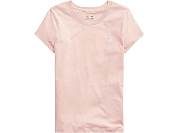 (取寄)ポロ ラルフローレン ガールズ キッズ ショート スリーブ ジャージ Tシャツ (ビッグ キッズ) Polo Ralph Lauren Girl's Kids Short Sleeve Jersey T-Shirt (Big Kids) Hint Of Pink