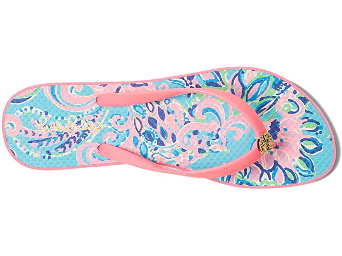 (取寄) リリー ピュリッツァー レディース プール フリップ フロップ Lilly Pulitzer women Pool Flip-Flop Blue Horizon Jungle Sunrise