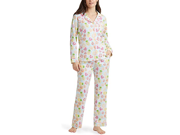 (取寄) ベッドヘッドパジャマ レディース ロング スリーブ クラシック パジャマ セット BedHead Pajamas women Long Sleeve Classic Pajama Set Snoopy Pool Float