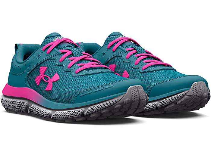 (取寄) アンダーアーマー シューズ シューズ キッズ アサート 10 スニーカー Under Armour Kids girls Assert 10 (Big Kid) Glacier Blue/Halo Gray/Rebel Pink