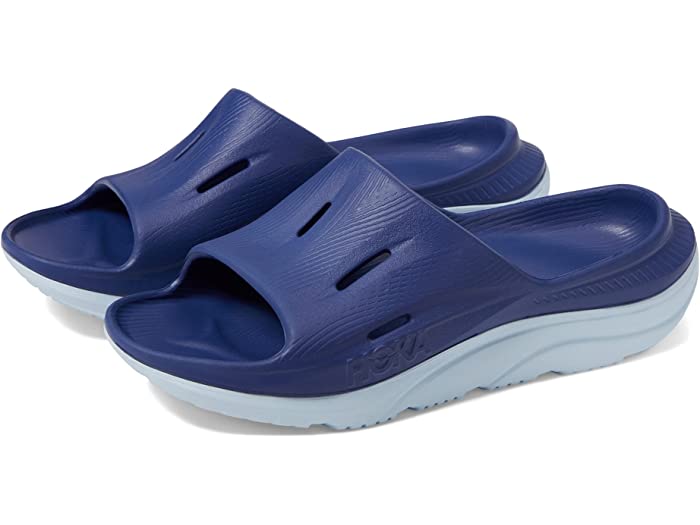 (取寄) ホカキッズ キッズ オラ リカバリー スライド 3 (ビッグ キッド) Hoka Kids kids Ora Recovery Slide 3 (Big Kid) Bellwether Blue/Ice Water