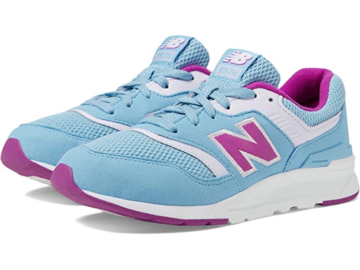 (取寄) ニューバランス キッズ スニーカー ジュニア 子供 靴 ガールズ 997 H New Balance Kids 997 H (Big Kid) Blue/Purple Punch