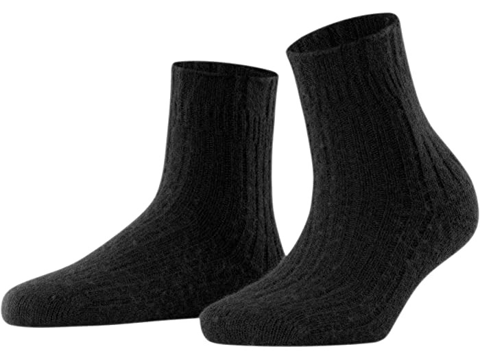 () t@P fB[X JV~A uh u xbh \bNX Falke women Falke Cashmere Blend Rib Bed Socks Black