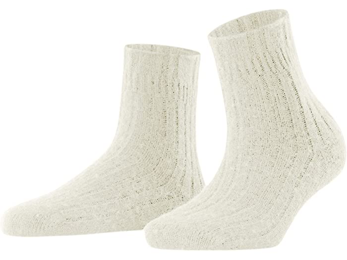 楽天ジェットラグ楽天市場店（取寄） ファルケ レディース カシミア ブレンド リブ ベッド ソックス Falke women Falke Cashmere Blend Rib Bed Socks Off-White