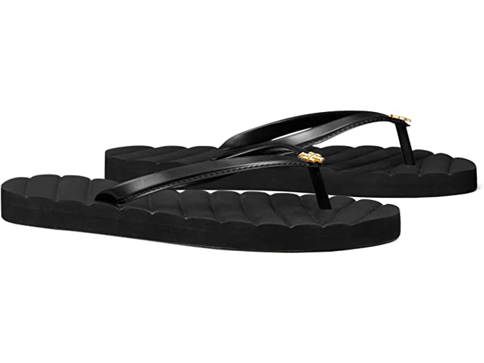 (取寄) トリーバーチ レディース キラ フリップ フロップ Tory Burch women Tory Burch Kira Flip-Flop Perfect Black/Perfect Black/Gold