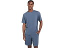(取寄) エバージェイ メンズ ヘンリー ショーツ Pj セット Eberjey men Henry Shorts Pj Set Coastal Blue