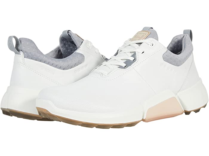 (取寄) エコー ゴルフ レディース バイオム ハイブリット 4 ゴア-テックス ECCO Golf women Biom Hybrid 4 GORE-TEX White/Silver Grey Cow Leather