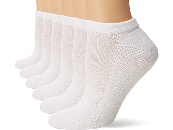 (取寄) ヘインズ レディース ウィメンズ 6パック ノーショー ソックス Hanes women Womens 6-Pack No-Show Socks White