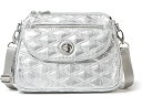 () obK[j fB[X JX NX{fB obO Baggallini women Baggallini Calais Crossbody Bag Silver Metallic Quilt