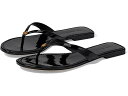 (取寄) トリーバーチ レディース カプリ レザー フリップ フロップ Tory Burch women Tory Burch Capri Leather Flip-Flop Perfect Black 1