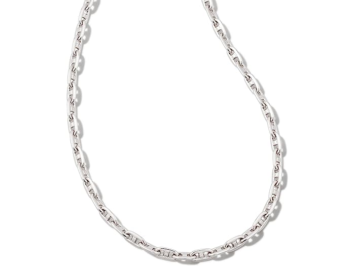 () PhXRbg fB[X xC[ `FC lbNX Kendra Scott women Kendra Scott Bailey Chain Necklace Rhodium Metal