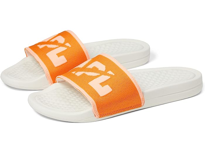 (取寄) アスレチック プロパルジョン ラボ レディース ビッグ ロゴ テクロム スライド Athletic Propulsion Labs (APL) women Athletic Propulsion Labs (APL) Big Logo Techloom Slide Ivory/Orange/Neon Peach