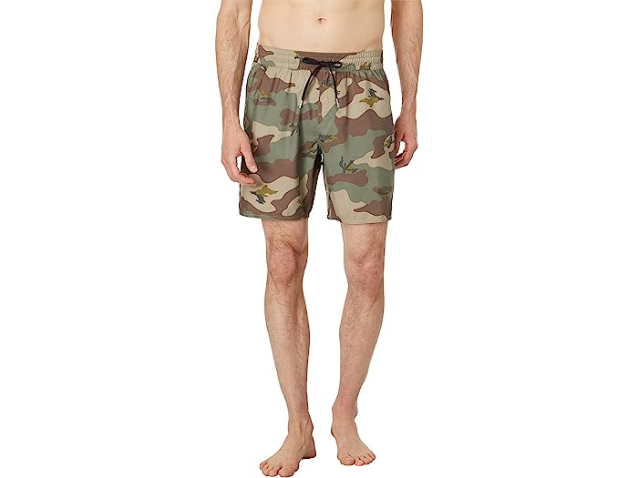(取寄) ボルコム メンズ センター プリント 17 トランクス Volcom men Volcom Center Print 17" Trunks Camouflageのサムネイル