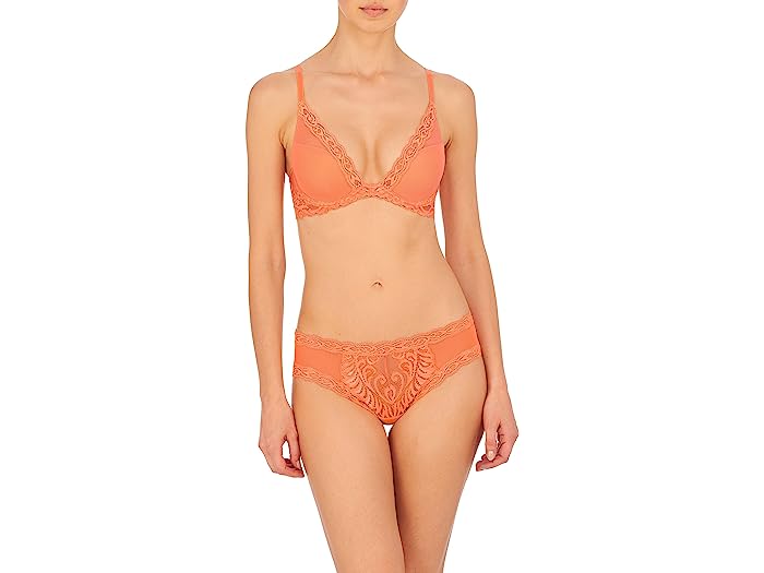 (取寄) ナトリ レディース フェザーズ コンツアー バンジ ブラ 730023 Natori women Natori Feathers Contour Plunge Bra 730023 Cantaloupe