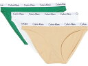 () JoNC A_[EFA fB[X J[Z 3-pbN rLj Calvin Klein Underwear women Calvin Klein Underwear Carousel 3-Pack Bikini Foliage Green/White/Trench