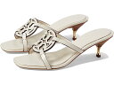 (取寄) トリーバーチ レディース ゲオ ボンベ ミラー ロウ ヒール サンダル 55 ウム Tory Burch women Tory Burch Geo Bombe Miller Low Heel Sandal 55 mm Light Cream