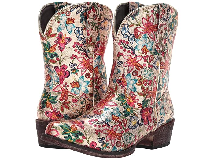 (取寄) ローパー レディース イングリッド Roper women Ingrid Gold Pebble Faux Leather/Snip Toe(4)