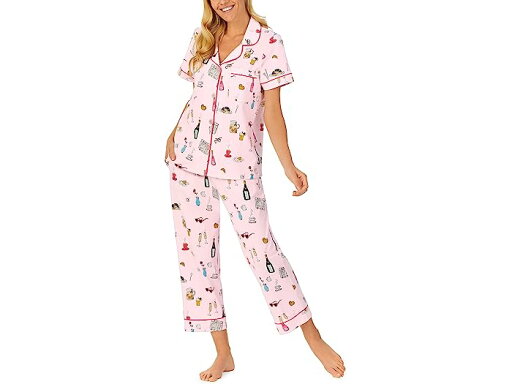 (取寄) ベッドヘッドパジャマズ レディース ショート スリーブ クラシック クロップド Pj セット Bedhead PJs women Short Sleeve Classic Cropped PJ Set Let's Do Brunch (取寄) ベッドヘッドパジャマズ レディース ショート スリーブ クラシック クロップド Pj セット Bedhead PJs women Short Sleeve Classic Cropped PJ Set Let's Do Brunch