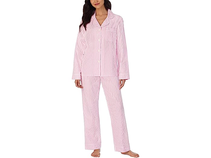 (取寄) ベッドヘッドパジャマズ レディース ロング スリーブ クラシック パジャマ セット Bedhead PJs women Bedhead PJs Long Sleeve Classic Pajama Set Pink 3-D