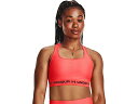 () A_[A[}[ fB[X NXobN ~bh u Under Armour women Cross-Back Mid Bra Beta/Black