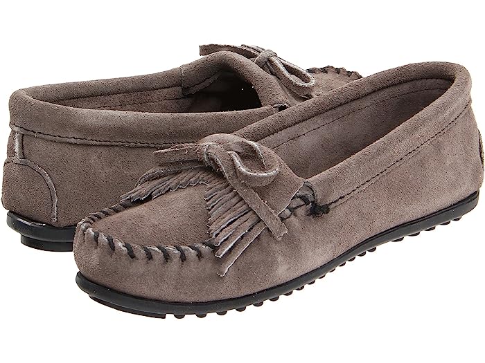 ミネトンカ (取寄) ミネトンカ レディース キルティ スエード モック Minnetonka women Minnetonka Kilty Suede Moc Medium Grey Suede