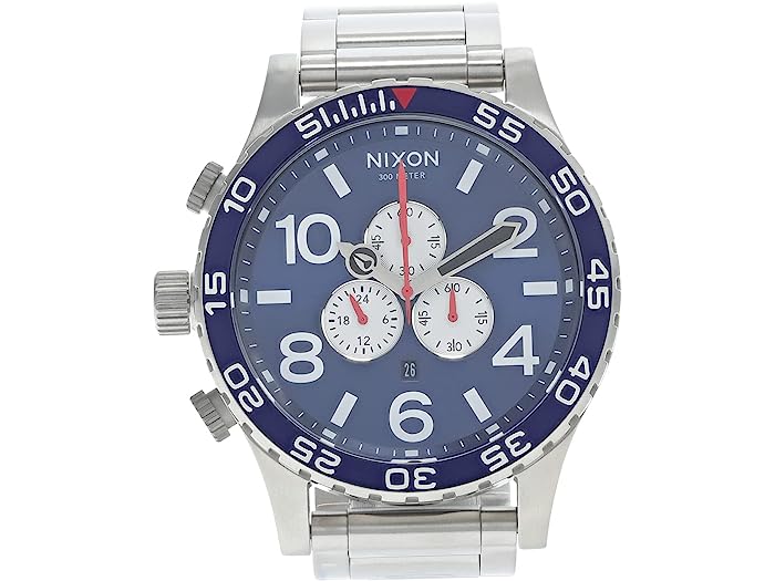 ニクソン 腕時計（メンズ） (取寄) ニクソン メンズ 51-30 クロノ Nixon men Nixon 51-30 Chrono Navy Sunray/Silver