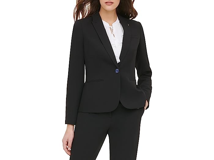 (取寄) トミーヒルフィガー レディース ソリッド ブレーザー Tommy Hilfiger women Tommy Hilfiger Solid Blazer Black