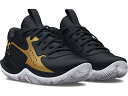 () A_[A[}[ UA obV LbY WFbg 23 oXPbg{[ V[Y Under Armour Kids JET '23 Basketball Shoe (Little Kid) Black/Black/Metallic Gold