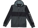 (取寄) ハーレー キッズ ボーイズ ドライ-フィット ソーラー フル ジップ ブーディ (ビッグ キッズ) Hurley Kids boys Hurley Kids Dri-Fit Solar Full Zip Hoodie (Big Kids) Dark Grey Heather