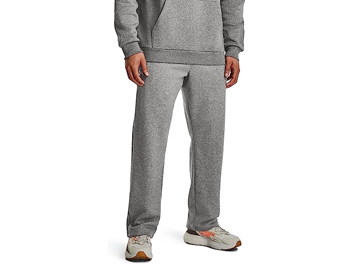 (取寄) アンダーアーマー メンズ ライバル フリース パンツ Under Armour men Rival Fleece Pants Castlerock Light Heather/White(4)