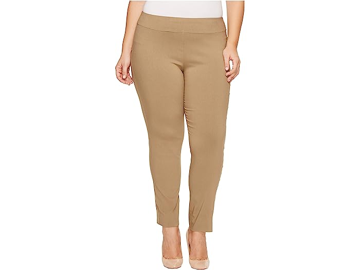 (取寄) クレイジー ラリー レディース プラス サイズ プル-オン アンクル パンツ Krazy Larry women Krazy Larry Plus Size Pull-On Ankle Pants Taupe