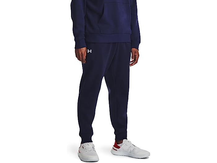 () A_[A[}[ Y Co t[X WK[Y Under Armour men Rival Fleece Joggers Midnight Navy/White