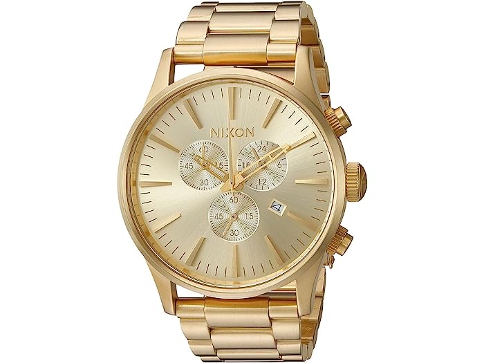 ニクソン 腕時計（メンズ） (取寄) ニクソン メンズ セントリー クロノ Nixon men Nixon Sentry Chrono All Gold