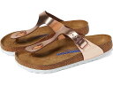 ギゼ ビルケンシュトック ギゼ レディース サンダル レザーサンダル ソフト フットベッド メタリック カッパー Birkenstock women Gizeh Soft Footbed Metallic Leather Metallic Copper Leather