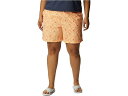 (取寄) コロンビア レディース プラス サイズ サンディー リバー リ プリンテッド ショーツ Columbia women Columbia Plus Size Sandy River II Printed Shorts Peach/Mini Hibiscus