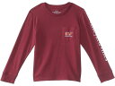(取寄) ヴィンヤードヴァインズ キッズ ボーイズ ロング スリーブ フットボール ポケット T-シャツ (トドラー/リトル キッズ/ビッグ キッズ) Vineyard Vines Kids boys Vineyard Vines Kids Long Sleeve Football Pocket T-Shirt (Toddler/Little Kids/Big Kids) Crimson