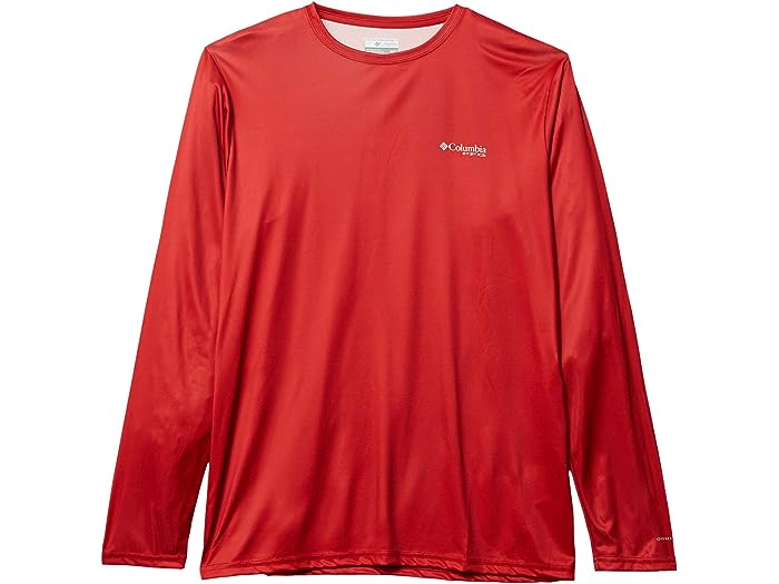 (取寄) コロンビア メンズ ターミナル タックル パフォーマンス フィッシング ギア フィッシュ ロング スリーブ シャツ Columbia men Columbia Terminal Tackle PFG Fish Long Sleeve Shirt Red Spark/White