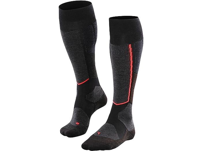 () t@P fB[X ST4 E[ XL[ cA[ j[ nC XL[CO \bNX 1-yA Falke women Falke ST4 Wool Ski Tour Knee High Skiing Socks 1-Pair Black Mix