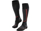 (取寄) ファルケ レディース ST4 ウール スキー ツアー ニー ハイ スキーイング ソックス 1-ペア Falke women Falke ST4 Wool Ski Tour Knee High Skiing Socks 1-Pair Black Mix