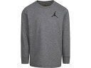 (取寄) ジョーダンキッズ ボーイズ ジャンプマン エアー エンブロイダー ロング スリーブ ティー (リトル キッズ) Jordan Kids boys Jordan Kids Jumpman Air Embroidered Long Sleeve Tee (Little Kids) Carbon Heather